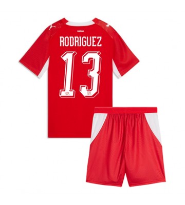 Schweiz Ricardo Rodriguez #13 Hemmaställ Barn VM 2026 Kortärmad (+ Korta byxor)
